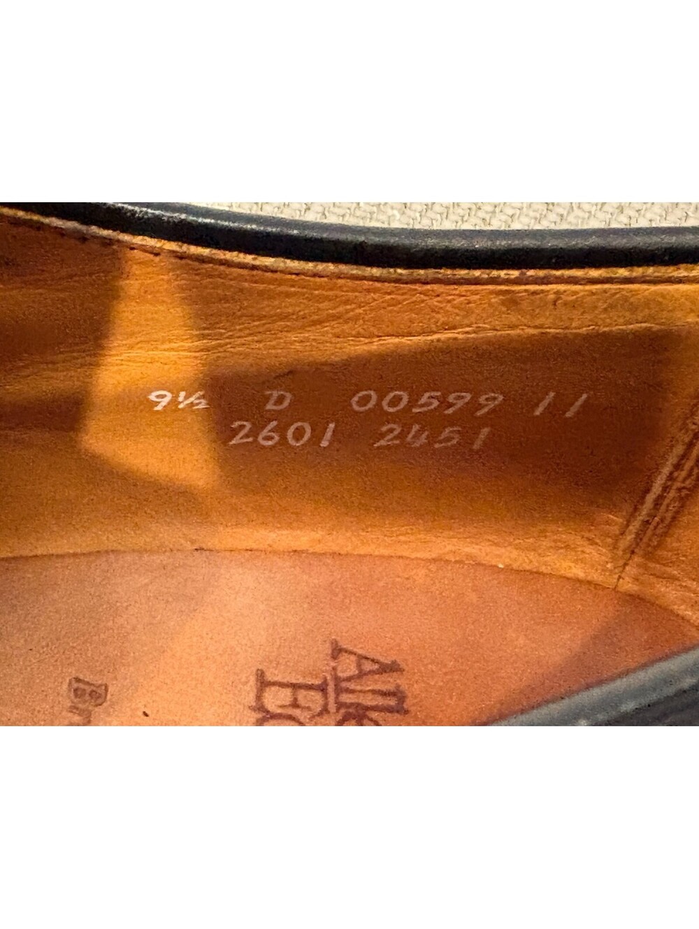 Allen Edmonds Bradley Black Leather Split Toe Derby Shoes 9.5 D Wood Shoe Trees - Picture 14 of 15